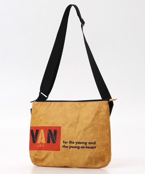 VAN / ヴァン ショルダーバッグ | サコッシュ＜ショップバッグモチーフ＞（ベージュ）