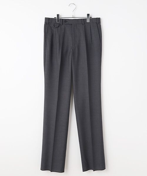 VAN/ヴァン ウォッシャブルスラックス<ツータック><ウエストイージー> グレー M VAN/ヴァン ウォッシャブルスラックス<ツータック><ウエストイージー> グレー M