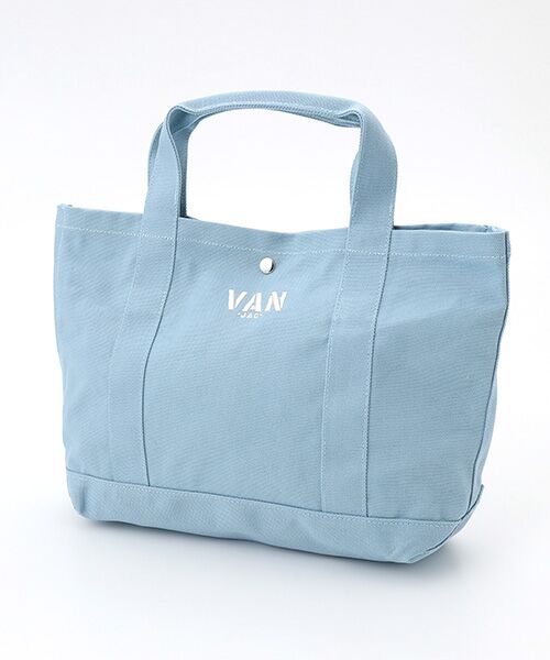VAN/ヴァン トートバッグ<VANロゴ><ミニ> サックス - VAN/ヴァン トートバッグ<VANロゴ><ミニ> サックス -