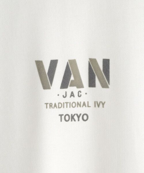 VAN / ヴァン Tシャツ | ラインリブＴシャツ＜鹿の子＞ | 詳細1