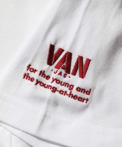 VAN / ヴァン Tシャツ | Tシャツ〈ロゴ刺繍〉 | 詳細3
