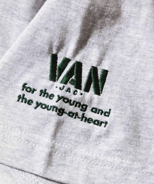 VAN / ヴァン Tシャツ | Tシャツ〈ロゴ刺繍〉 | 詳細4