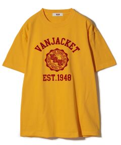 Tシャツ〈カレッジフロッキープリント〉