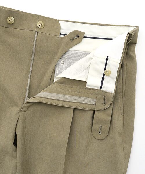 セール】 ツータックスラックス＜リネンライク＞＜セットアップ