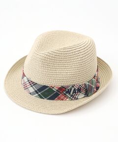 VAN / ヴァン ハット | ペーパーハット＜パッチワークマドラス＞
