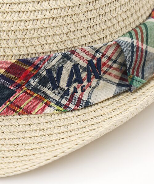 VAN / ヴァン ハット | ペーパーハット＜パッチワークマドラス＞ | 詳細4