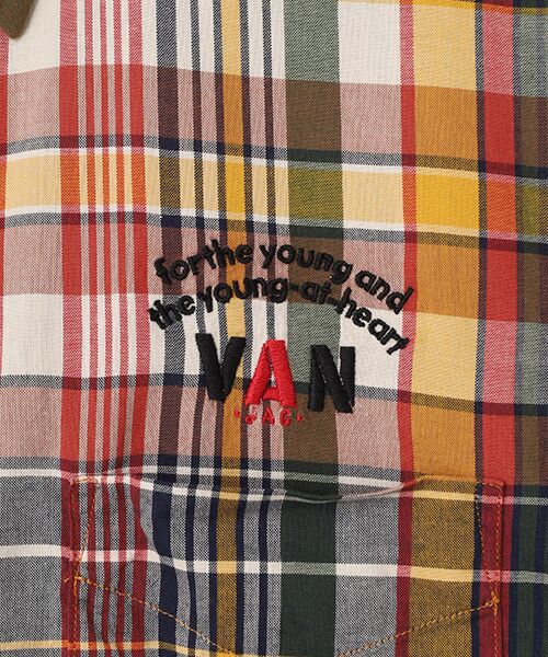 VAN / ヴァン シャツ・ブラウス | プルオーバーBDシャツ<マドラスチェック> | 詳細4