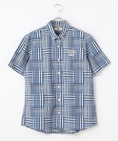 VAN / ヴァン シャツ・ブラウス | ショートBDシャツ＜ドビーパッチワーク＞