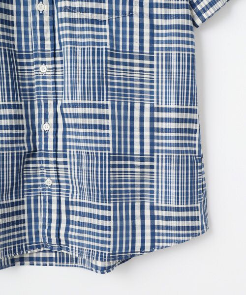 VAN / ヴァン シャツ・ブラウス | ショートBDシャツ＜ドビーパッチワーク＞ | 詳細3