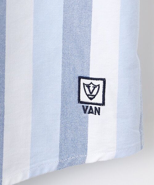 VAN / ヴァン シャツ・ブラウス | ショートBDシャツ＜ボールドストライプ＞ | 詳細1