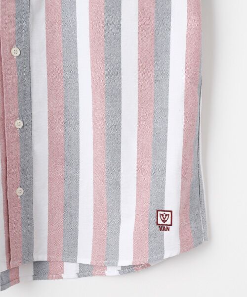 VAN / ヴァン シャツ・ブラウス | ショートBDシャツ＜ボールドストライプ＞ | 詳細4
