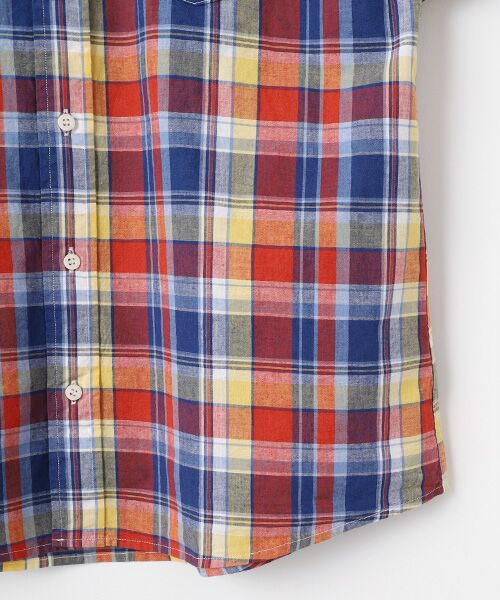 VAN / ヴァン シャツ・ブラウス | BDシャツ<マドラスチェック><綿麻> | 詳細3