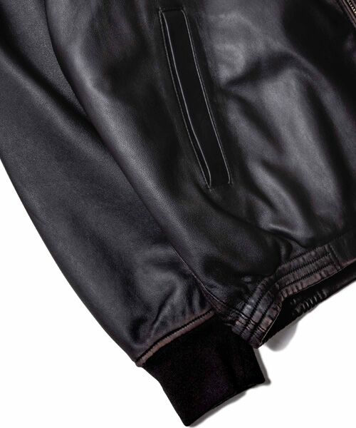 VAN / ヴァン レザーブルゾン・ジャケット | オールレザースウィングトップ<ヴィンテージ加工> | 詳細12