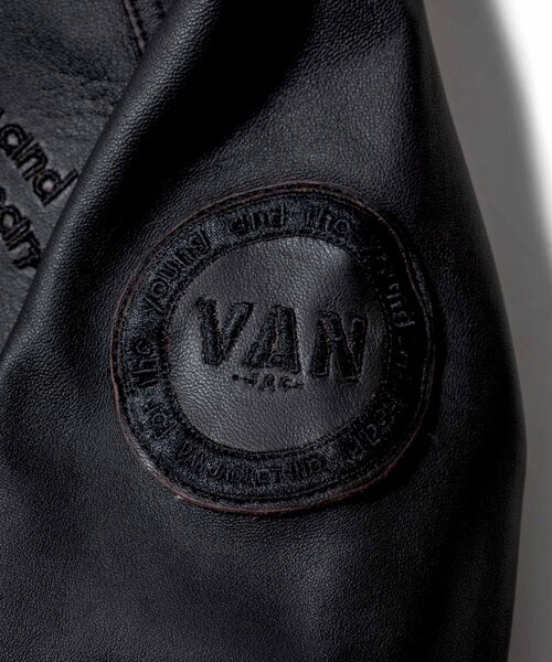 VAN / ヴァン レザーブルゾン・ジャケット | オールレザースウィングトップ<ヴィンテージ加工> | 詳細9