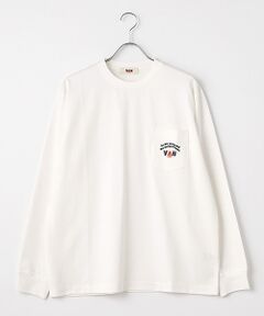 VAN / ヴァン Tシャツ | ロングスリーブTシャツ＜ワンポイントアーチロゴ刺繍＞