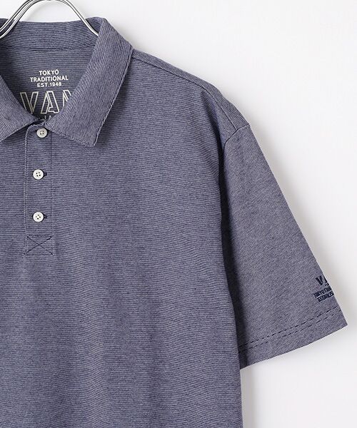 VAN / ヴァン Tシャツ | ポロシャツ＜ミジンボーダー＞ | 詳細2