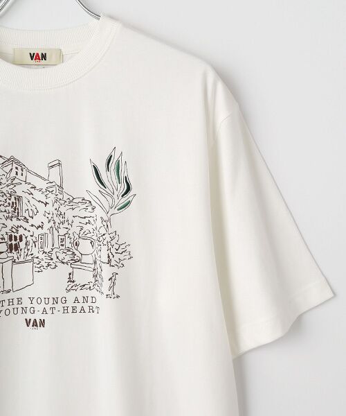 VAN / ヴァン Tシャツ | プリント刺繍Tシャツ＜ガーデン＞ | 詳細2
