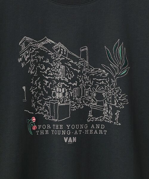 VAN / ヴァン Tシャツ | プリント刺繍Tシャツ＜ガーデン＞ | 詳細8