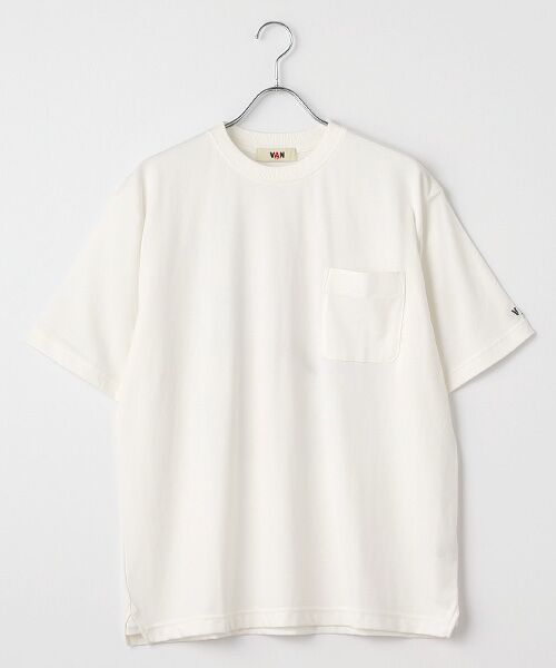 VAN / ヴァン Tシャツ | プリント刺繍Tシャツ＜フラワー＞ | 詳細1