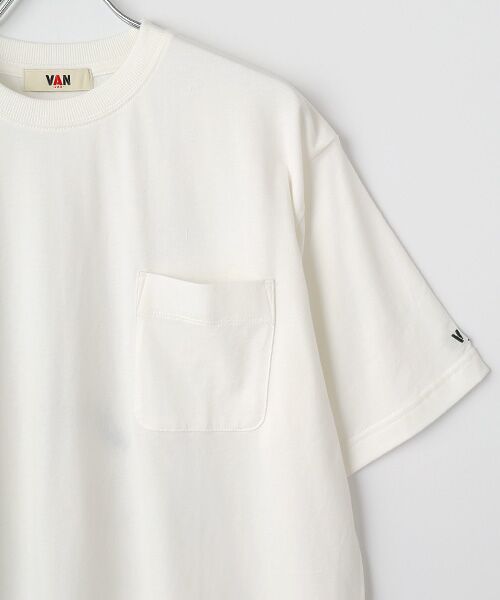 VAN / ヴァン Tシャツ | プリント刺繍Tシャツ＜フラワー＞ | 詳細2