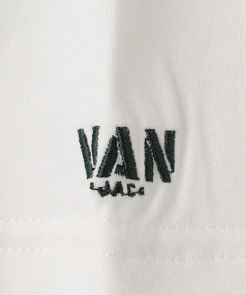 VAN / ヴァン Tシャツ | プリント刺繍Tシャツ＜フラワー＞ | 詳細4