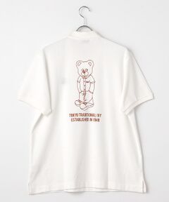 VAN / ヴァン ポロシャツ | ポロシャツ＜ベアプリント＞＜鹿の子＞