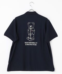 VAN / ヴァン ポロシャツ | ポロシャツ＜ベアプリント＞＜鹿の子＞