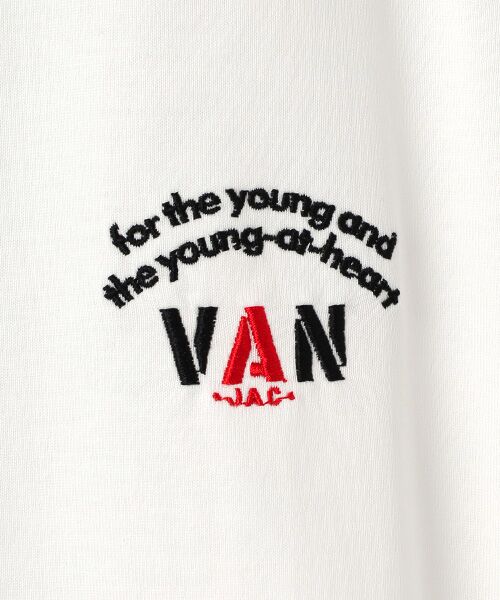 VAN / ヴァン Tシャツ | Ｔシャツ＜ワンポイントアーチロゴ刺繍＞ | 詳細1