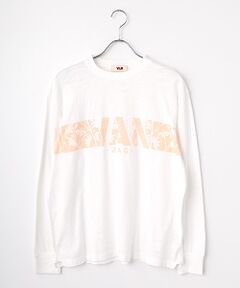 VAN / ヴァン カットソー | ロングスリーブTシャツ＜フラワープリント＞＜スラブ天竺＞