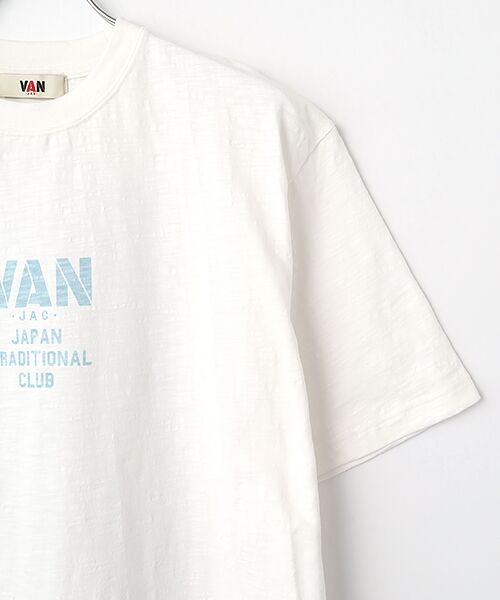 VAN / ヴァン Tシャツ | プリント刺繍Tシャツ＜和傘×金魚＞＜スラブ天竺＞ | 詳細2