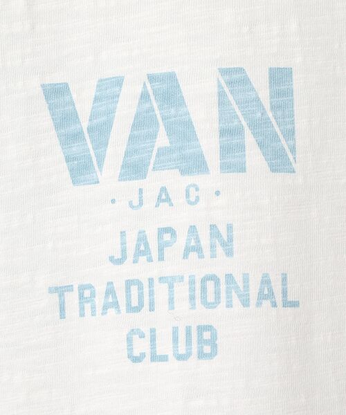 VAN / ヴァン Tシャツ | プリント刺繍Tシャツ＜和傘×金魚＞＜スラブ天竺＞ | 詳細4