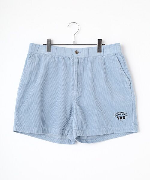 VAN / ヴァン ショート・ハーフ・半端丈パンツ | イージショーツ<コーデュロイ>(ブルー)