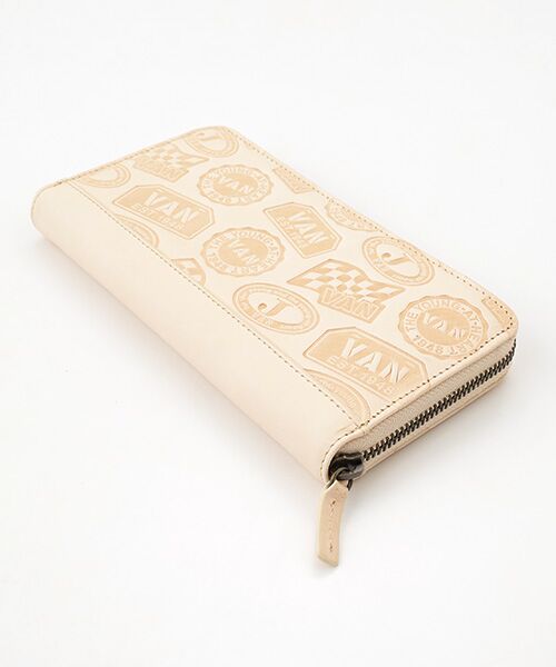 VAN / ヴァン 財布・コインケース・マネークリップ | ラウンド長財布＜ヌメ革総柄＞ | 詳細2