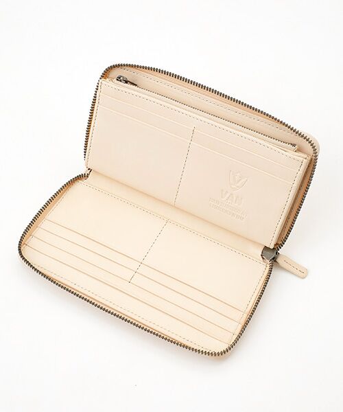 VAN / ヴァン 財布・コインケース・マネークリップ | ラウンド長財布＜ヌメ革総柄＞ | 詳細3