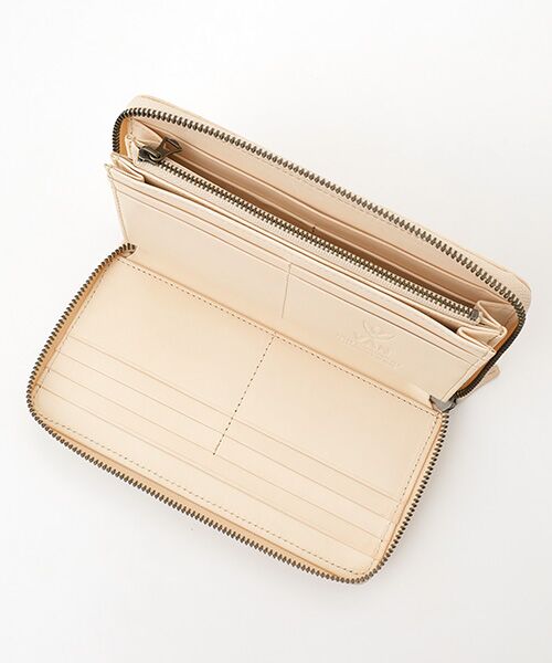 VAN / ヴァン 財布・コインケース・マネークリップ | ラウンド長財布＜ヌメ革総柄＞ | 詳細4