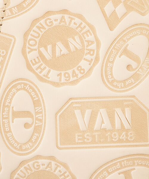 VAN / ヴァン 財布・コインケース・マネークリップ | 二つ折り財布＜ヌメ革総柄＞ | 詳細5