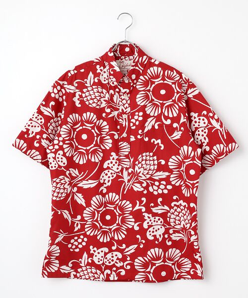 【USA製】KAHALA　カハラ　アロハシャツ　柄シャツ　総柄　メンズL Early vintage KAHALA サーフ柄 総柄 アロハシャツ カハラ