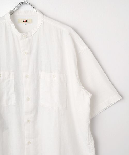 VAN / ヴァン シャツ・ブラウス | バンドカラーシャツ＜ドラゴンプリント＞ | 詳細2