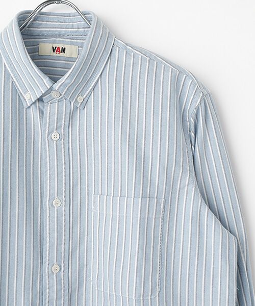 VAN / ヴァン シャツ・ブラウス | ショートBDシャツ＜カラーオックスストライプ＞ | 詳細2