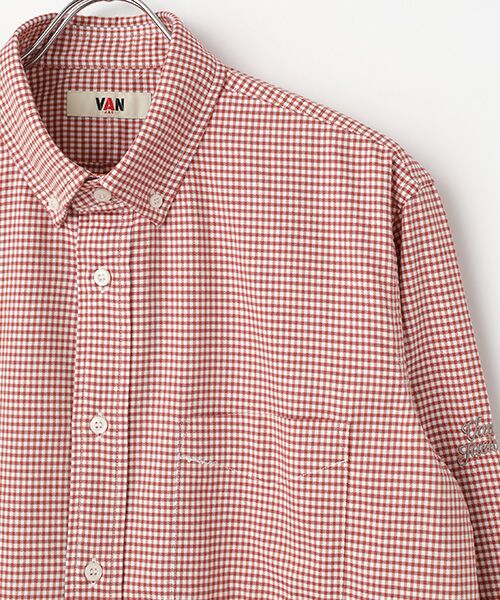 VAN / ヴァン シャツ・ブラウス | ショートBDシャツ＜カラーギンガムチェック＞ | 詳細2