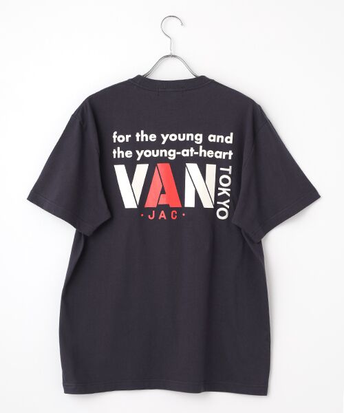 VAN / ヴァン Tシャツ | Tシャツ＜バックロゴ＞（ネイビー）