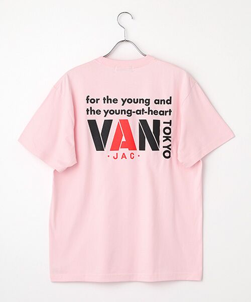 VAN / ヴァン Tシャツ | Tシャツ＜バックロゴ＞（ピンク）