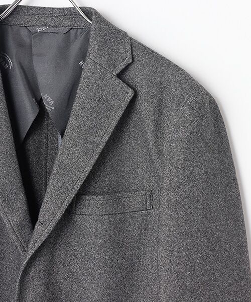 VAN / ヴァン テーラードジャケット | ライトウエイトジャケット＜ジャージーホームスパン＞＜アーバンナチュラル＞＜セットアップ＞ | 詳細2