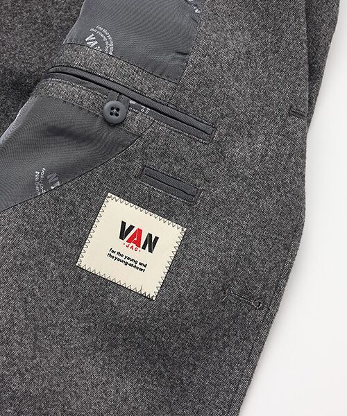 VAN / ヴァン テーラードジャケット | ライトウエイトジャケット＜ジャージーホームスパン＞＜アーバンナチュラル＞＜セットアップ＞ | 詳細6