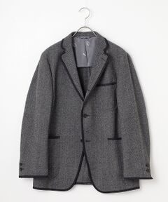 VAN / ヴァン テーラードジャケット | ツイードパイピングジャケット