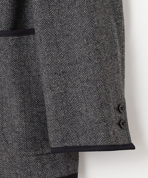 VAN / ヴァン テーラードジャケット | ツイードパイピングジャケット | 詳細3