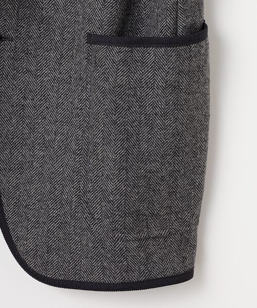 VAN / ヴァン テーラードジャケット | ツイードパイピングジャケット | 詳細4