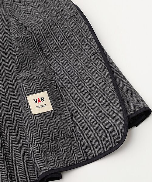 VAN / ヴァン テーラードジャケット | ツイードパイピングジャケット | 詳細5