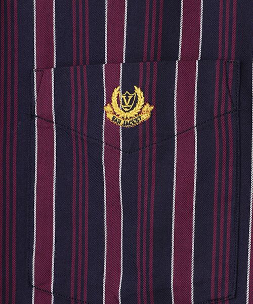 VAN / ヴァン シャツ・ブラウス | ショートBDシャツ＜アイビーストライプ＞ | 詳細1