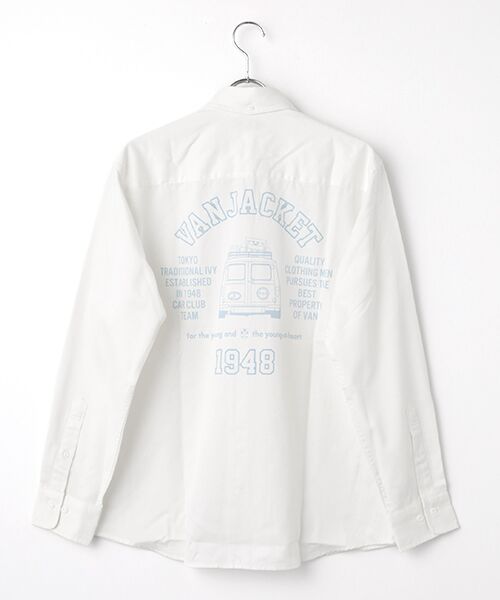 VAN/ヴァン ショートBDシャツ<カーグラフィック> オフホワイト L VAN/ヴァン ショートBDシャツ<カーグラフィック> オフホワイト L